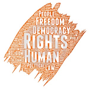 Vector human rights political freedom, democracy