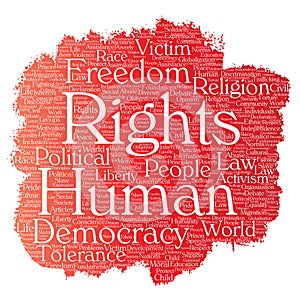 Vector human rights political freedom, democracy