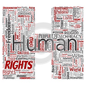 Vector human rights political freedom, democracy letter font H