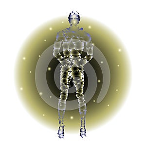 Vector humanoid figure