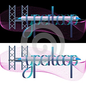 Vector Hyperloop Lettering Illustration