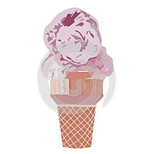 Vector Ice cream cone