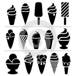 vector ice-cream icons