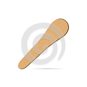 Vector ice cream wood texture stick