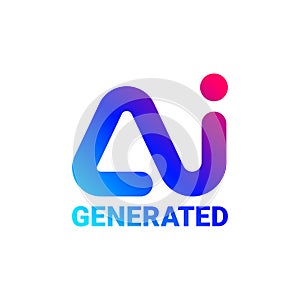 Vector icon for Artificial intelligence generated content
