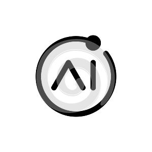 Vector icon for Artificial intelligence generated content