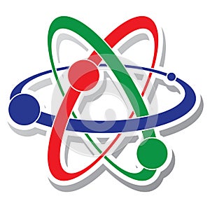 vector icon of atom