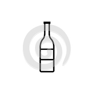 Vector icon with bottle imageBottle container for beer, lemonade, liquids