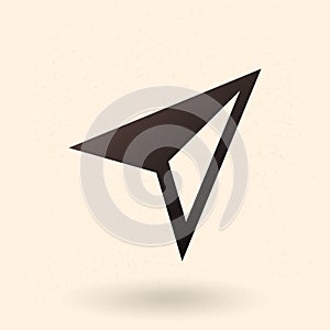 Vector Icon Compass Arrow Cursor