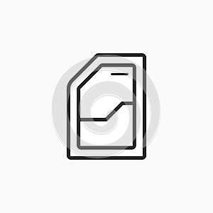 Vector Icon Folder Replication File in a Thin Line. Sign Icon File Illustration for Graphic, User Interface design and Web design.