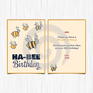 Happy birthday 18th years greeting card