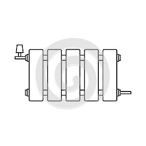 Vector icon heating radiator