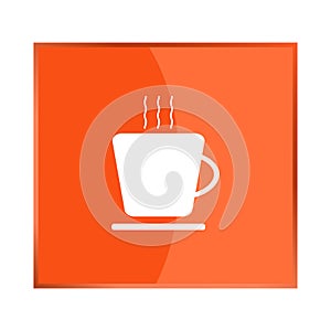 Vector icon indicates the existence of a cafe