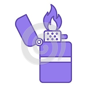 Colored Lighter Icon.