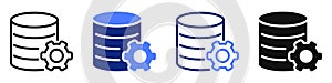 Vector icon or logo of server database