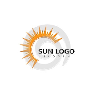 Vector Icon Logo Template Sun