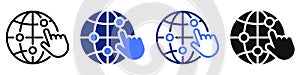 Vector icon or logo of web hosting