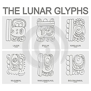 moon period and associated glyphs photo