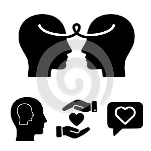 Empathetic Connection & Understanding Vector Icon Set