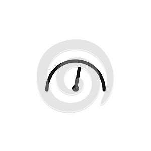 Vector icon speedometer 10 EPS . Lorem Ipsum Illustration design