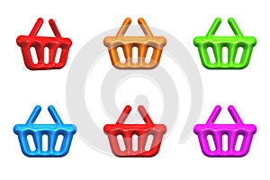 Vector icon store. Shopping basket. Basket. Goods. Buy. Discounts.