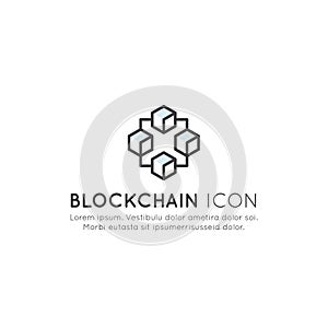 Blockchain Cryptocurrency Exchange, Buying and Selling, Continuously Growing List of Records Concept photo