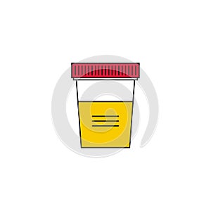 Vector icon for urine test
