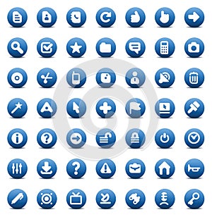 Vector icons for computer interface