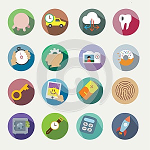 Vector icons set