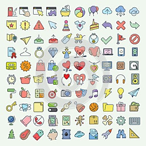 Vector icons set