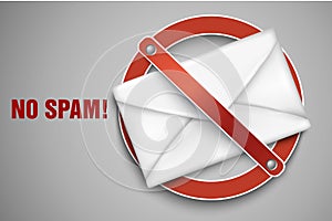 Vector icons stop spam