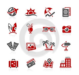Summer Vacations Icon Set // Redico Series
