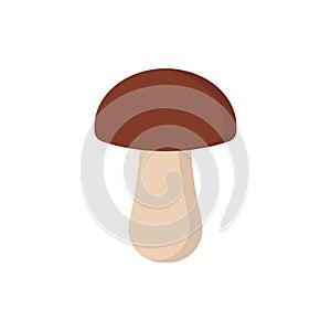 Vector illstration of mashroom icon. Flat design. Isolated.