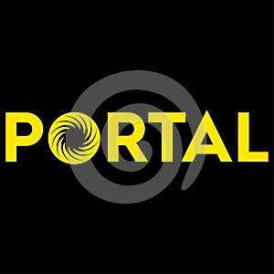 Vector illustrastion of a graphical concept of a portal