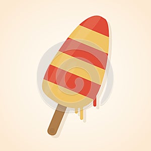 Vector illustrated popsicle