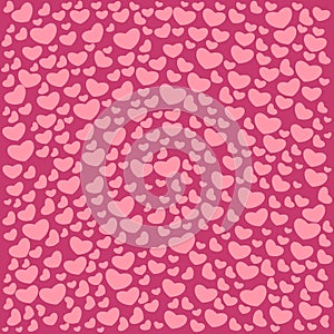 Vector illustrated Valentine`s day patterns.