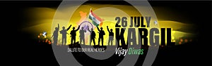 VECTOR ILLUSTRATION FOR 26 JULY VIJAY KARGIL DIWAS