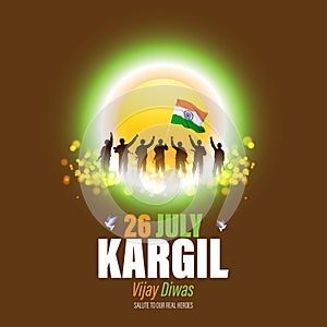 VECTOR ILLUSTRATION FOR 26 JULY VIJAY KARGIL DIWAS