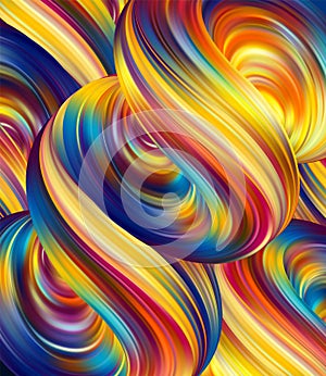 Vector illustration: 3d Abstract liquid background with colorful fluids.