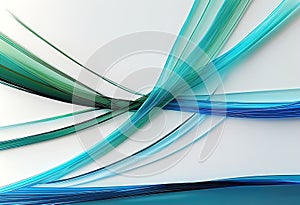 Vector illustration, abstract background with blue and green linest