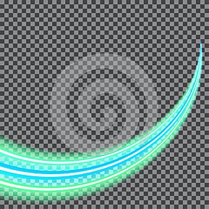 Vector illustration of abstract background with blurred magic neon light