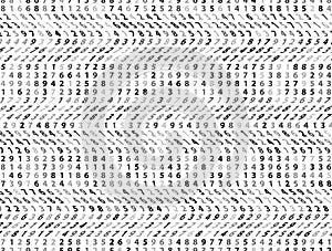 Vector Illustration of abstract big data numeric business background