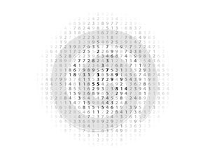 Vector Illustration of abstract big data numeric business background