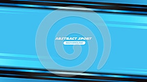 Vector illustration of abstract blue black design tech innovation concept background for sports or games