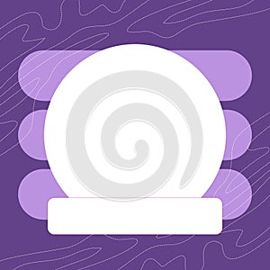 a vector illustration with an abstract design, suggests a communication frame for a greeting card photo