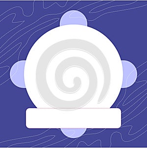 a vector illustration with an abstract design, suggests a communication frame for a greeting card photo