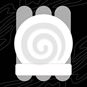a vector illustration with an abstract design, suggests a communication frame for a greeting card photo