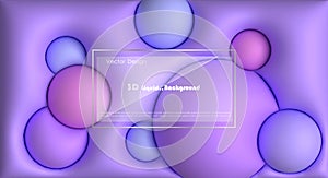 Vector, Illustration abstract element with dynamic shape, gradient color, 3d rendering background. Minimal pattern geometric shape