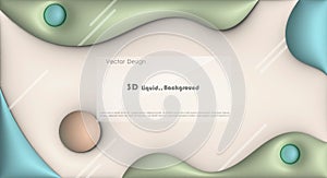 Vector, Illustration abstract element with dynamic shape, gradient color, 3d rendering background. Minimal pattern geometric shape