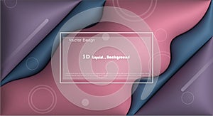 Vector, Illustration abstract element with dynamic shape, gradient color, 3d rendering background. Minimal pattern geometric shape
